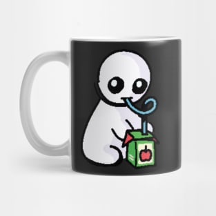 TBH creature drinking apple juice with a silly straw Mug